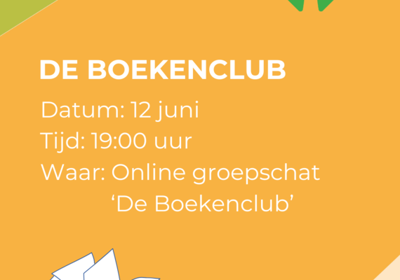12 juni De Online boekenclub! - online