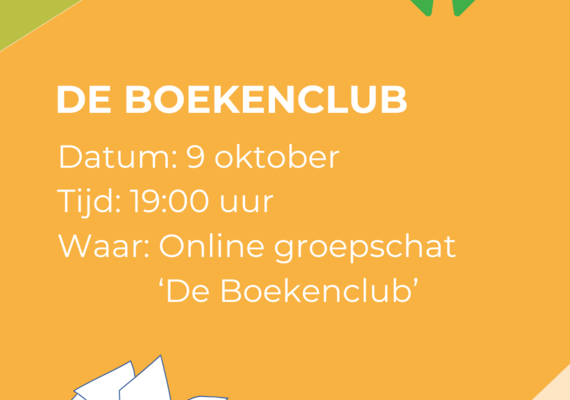 9 oktober Online Boekenclub