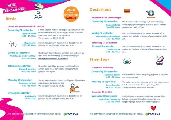 Week van de Ontmoeting Fameus