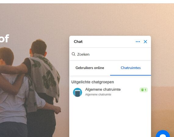 Maak gebruik van de nieuwe groepschat!