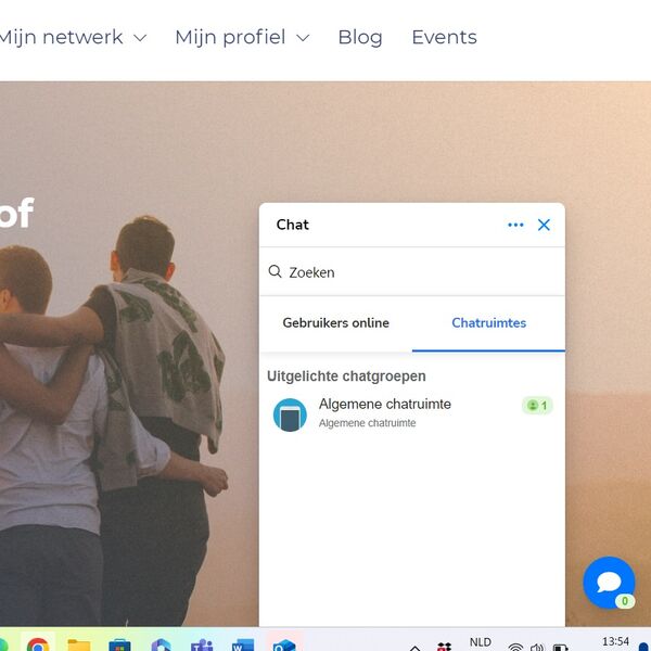 Maak gebruik van de nieuwe groepschat!