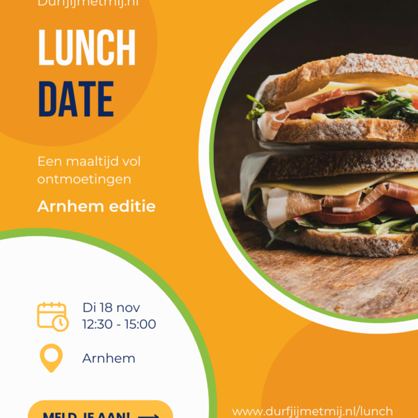 18 november Durfjijmetmij Lunchdate Arnhem