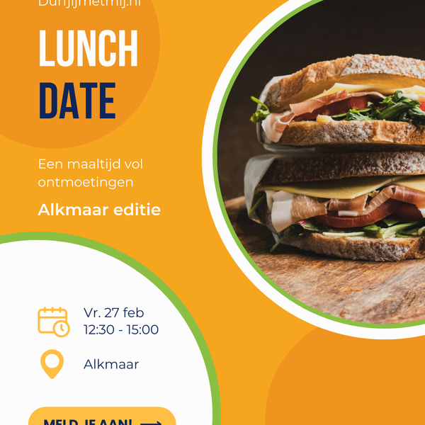UITNODIGING: Durfjijmetmij Lunchdate in Alkmaar
